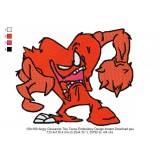 130x180 Angry Gossamer Tiny Toons Embroidery Design Instant Download